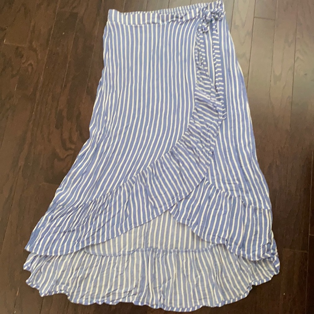 Striped maxi skirt